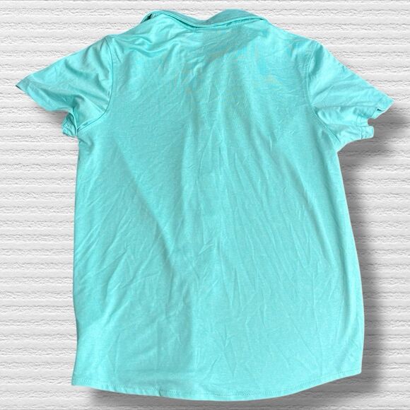 Andy & Evan Kids Boys Short Sleeve Textured Button Down Green, Size 8 - Picture 6 of 6